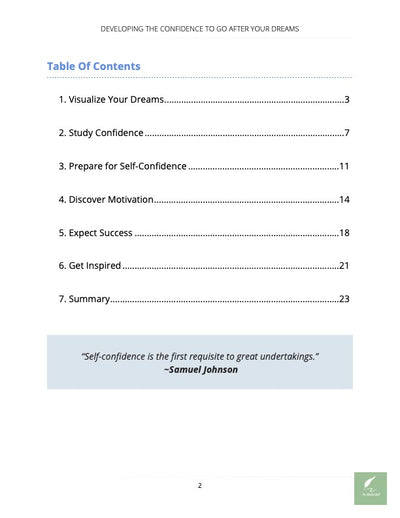 Developing the Confidence to Go After Your Dreams