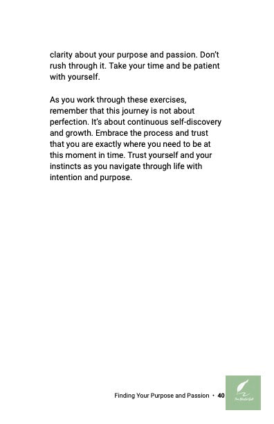Finding Your Purpose & Passion