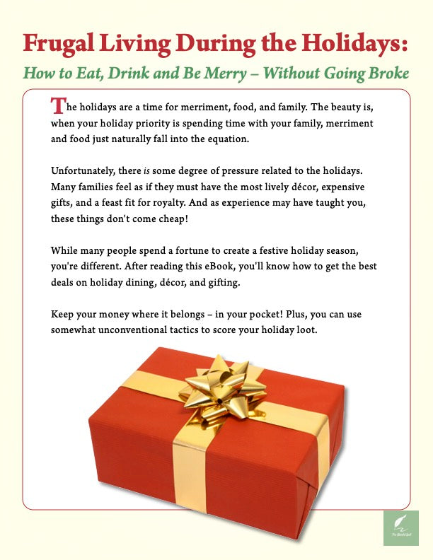 Frugal Living During the Holidays