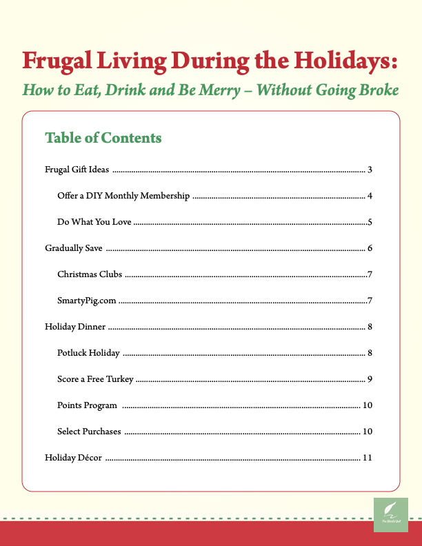 Frugal Living During the Holidays