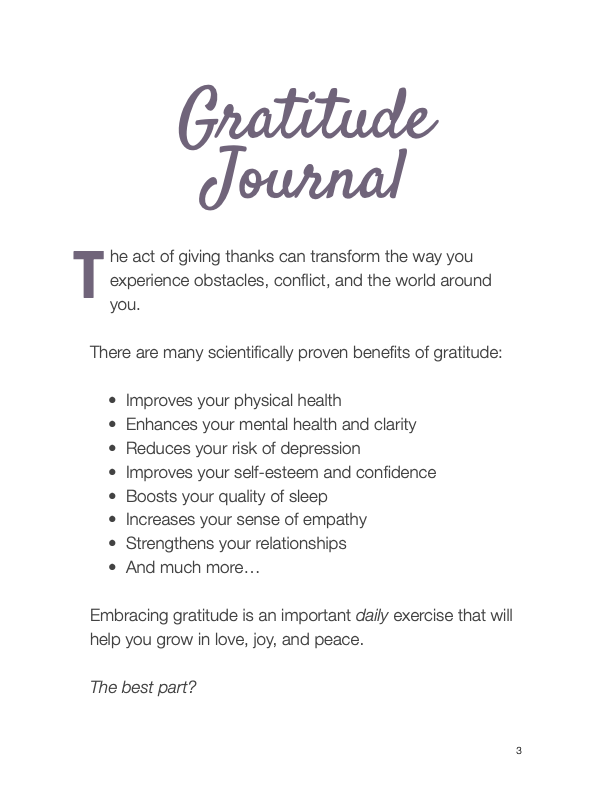 Gratitude Journal Vol.1