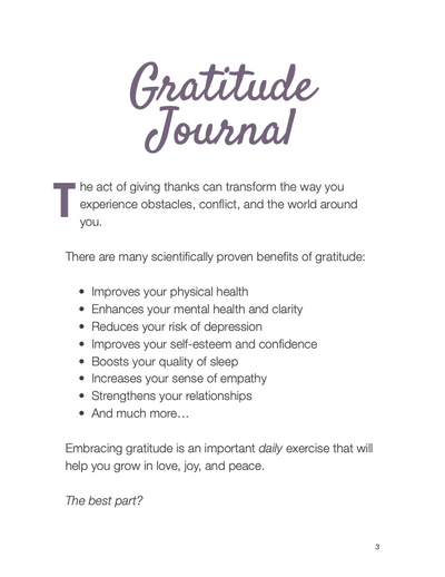 Gratitude Journal Vol.1