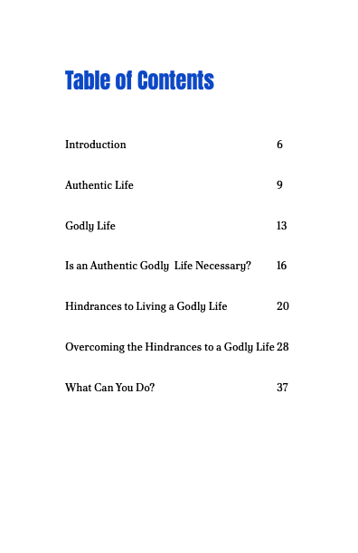 How to Live an Authentic Godly Life