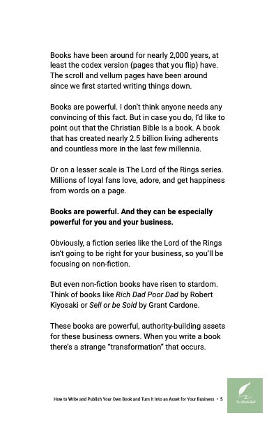 How to Write and Publish Your Own Book w/worksheet