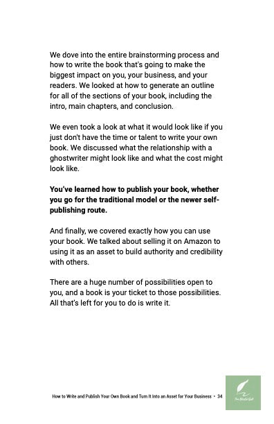 How to Write and Publish Your Own Book w/worksheet