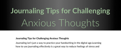 Journaling Tips