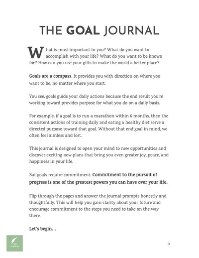 The Goal Journal