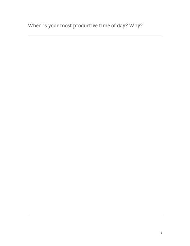 Time Management Journal